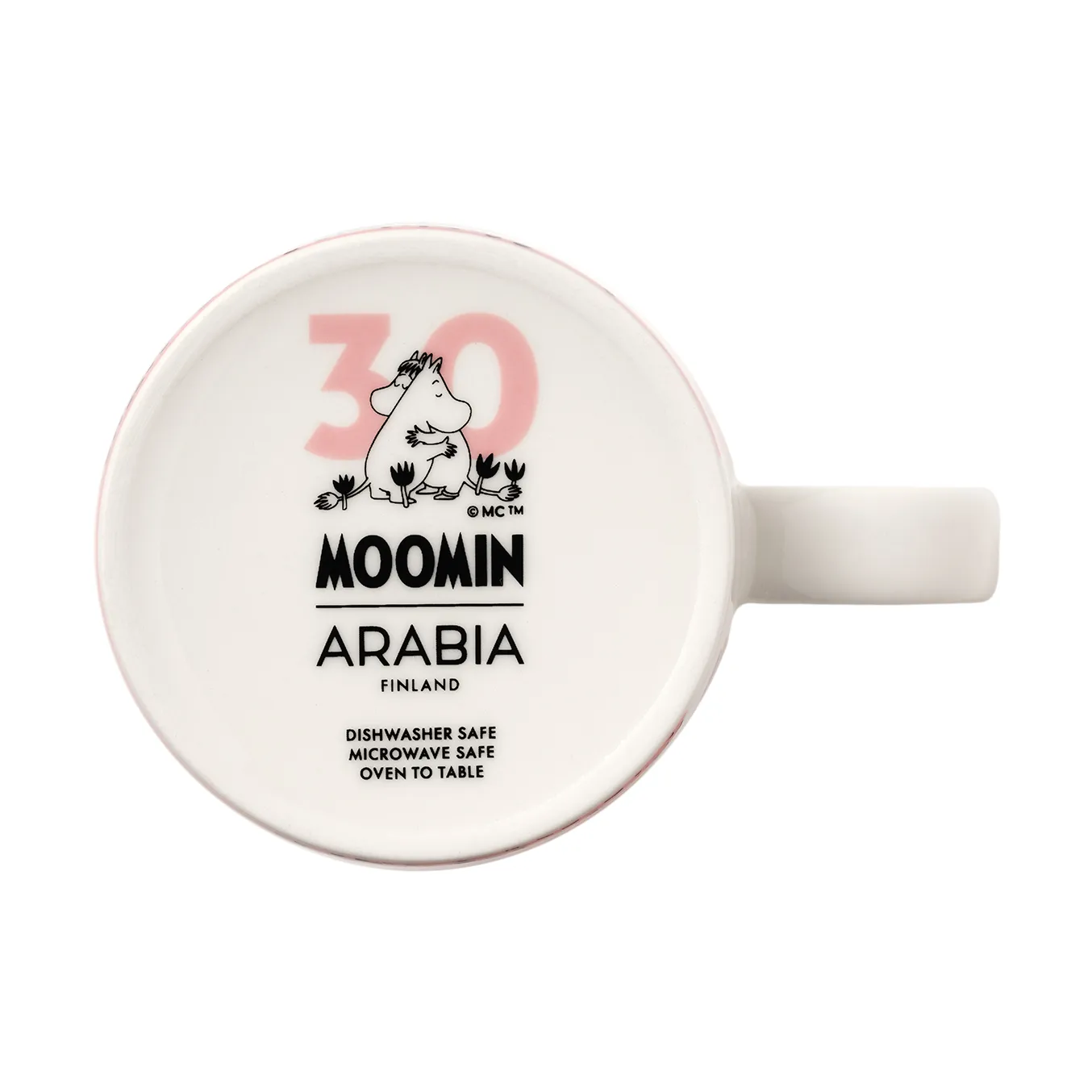 Taza y plato Moomin Amor 30 años , 2 piezas Moomin Arabia