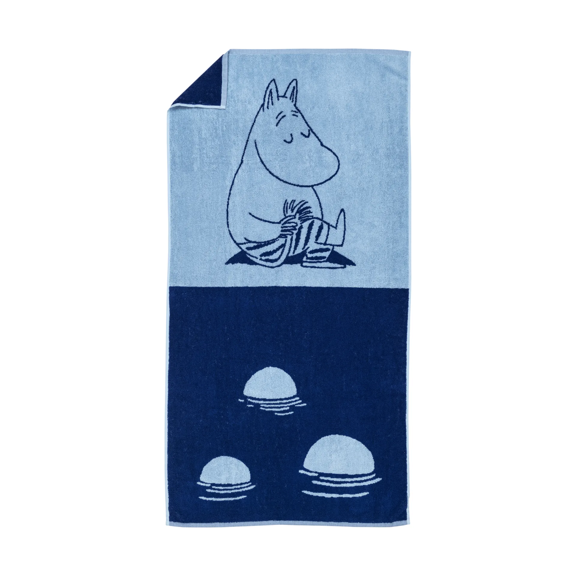 Toalla de baño Mumin 70x140 cm, Azul marino Mumin  Moomin Arabia