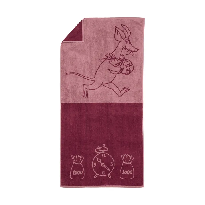 Toalla de baño Mumin 70x140 cm - Sniff, malva - Moomin Arabia