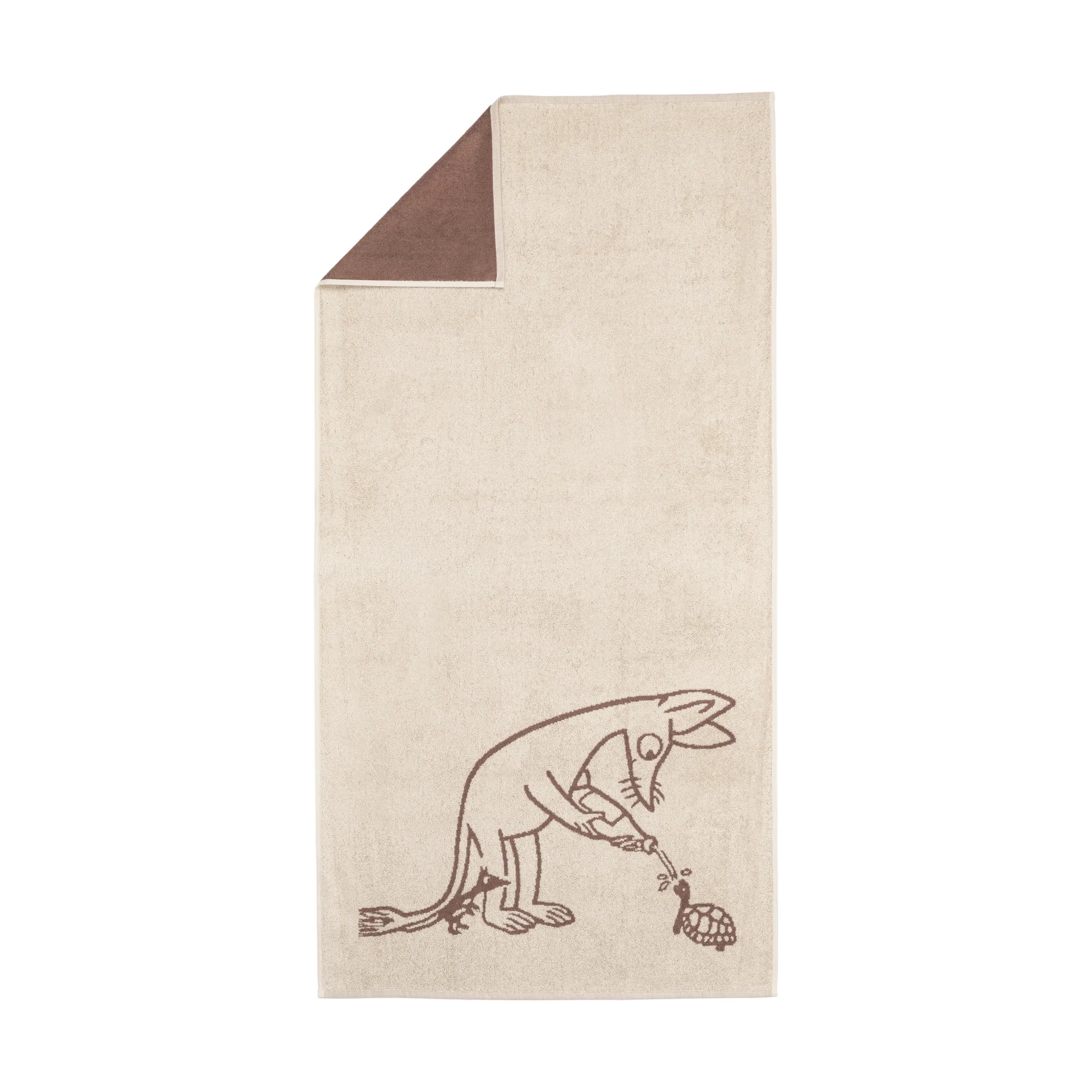 Toalla de baño Mumin 70x140 cm, Sniff marrón Moomin Arabia