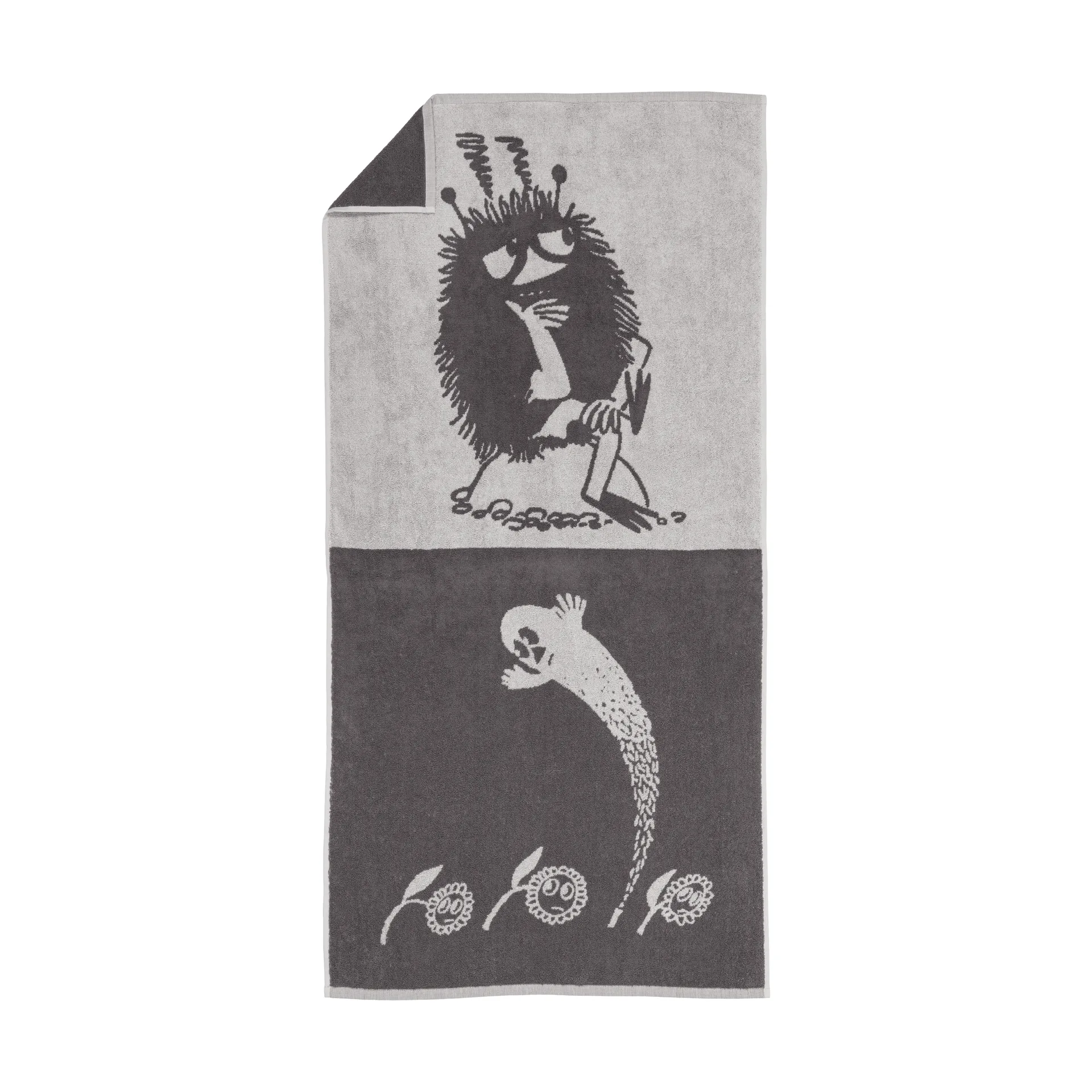 Toalla de baño Mumin 70x140 cm, Stinky, gris Moomin Arabia