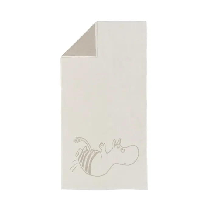 Toalla de baño Mumin 70x140 cm, Troll Mumin blanco Moomin Arabia