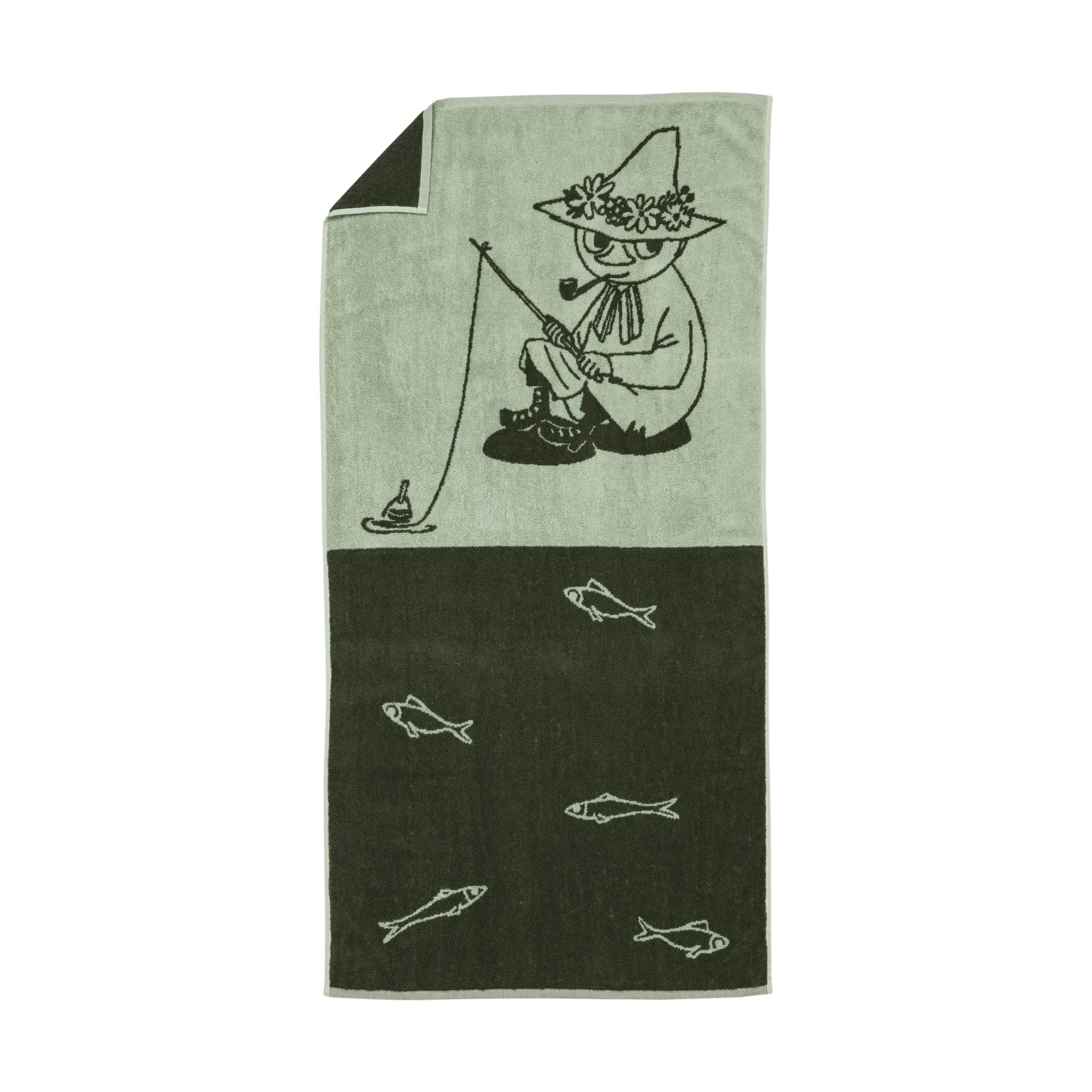 Toalla de baño Mumin 70x140 cm, Verde Snusmumriken  Moomin Arabia