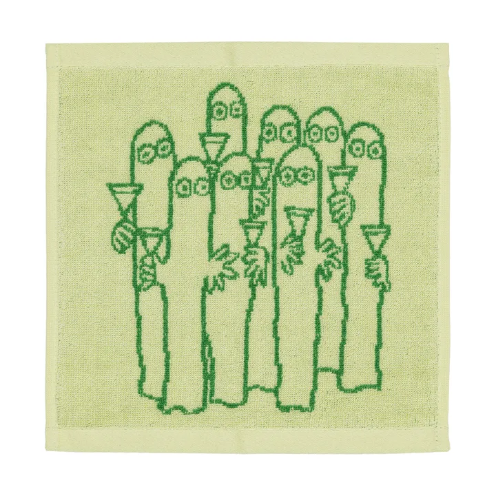 Toalla Mumin 25x25 cm - Hattifatteners, verde - Moomin Arabia
