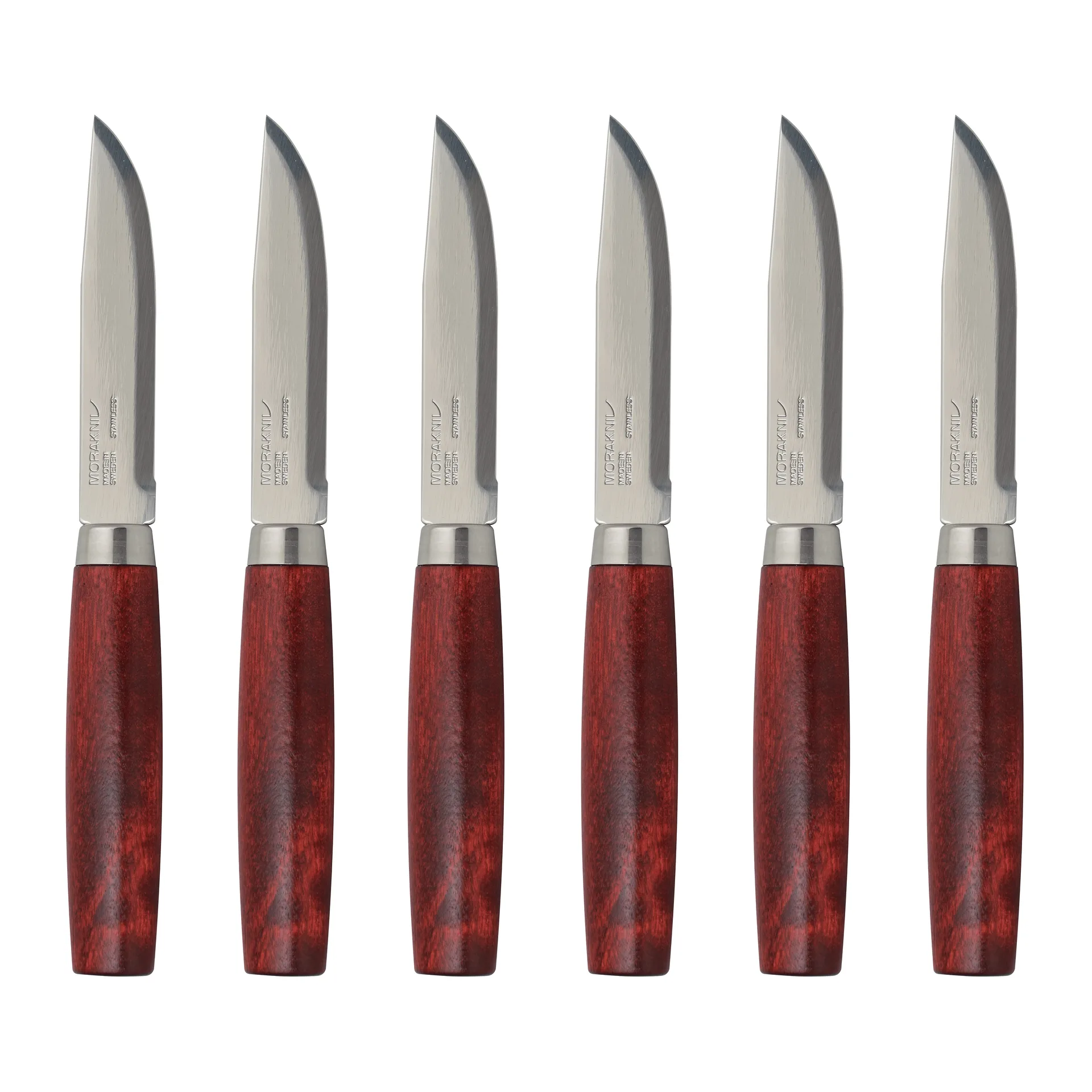 6 Cuchillos de carne Morakniv Classic Steak Knife, rojo Morakniv