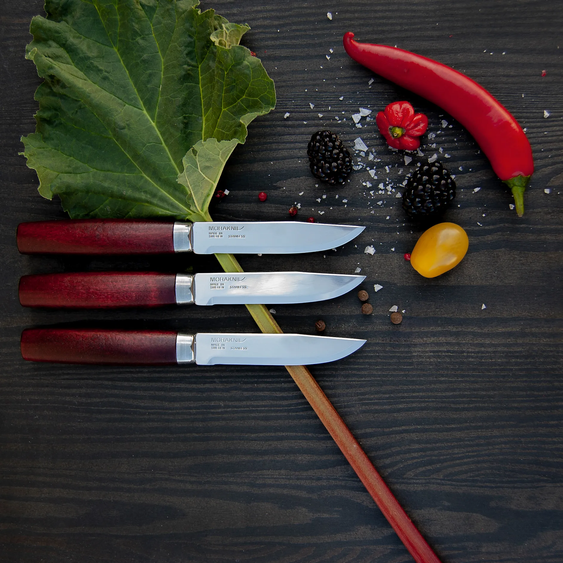 6 Cuchillos de carne Morakniv Classic Steak Knife, rojo Morakniv