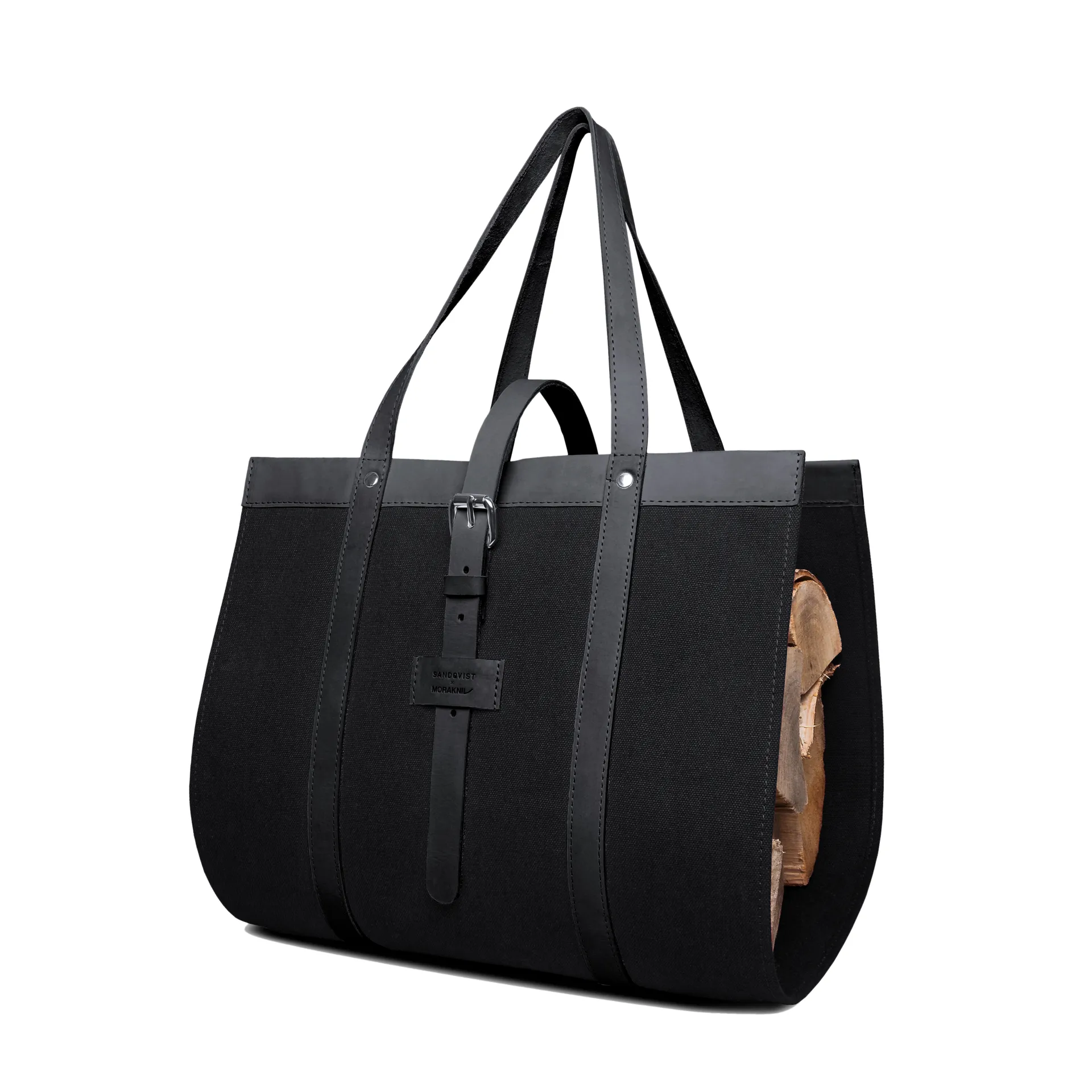 Cesta para leña con cuchillo Spent Classic Sandqvist Morakniv, negro Morakniv