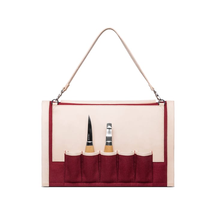 Estuche con 2 cuchillos para tallado de madera Sandqvist Morakniv - rojo - Morakniv