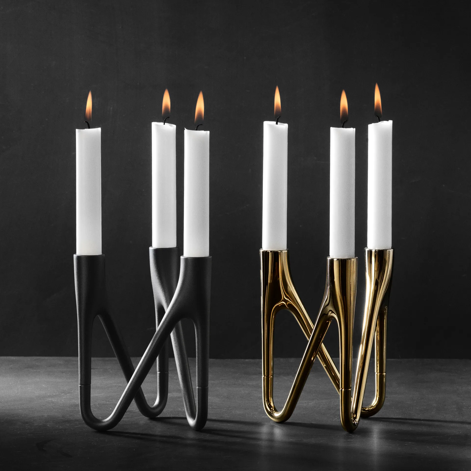 Candelabro Morsø Roots, negro Morsø