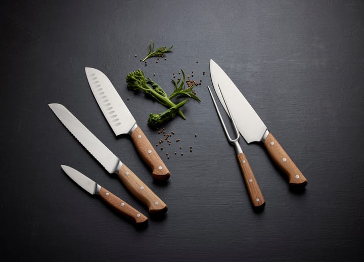 Cuchillo de chef Foresta 33 cm, acero inoxidable-roble Morsø
