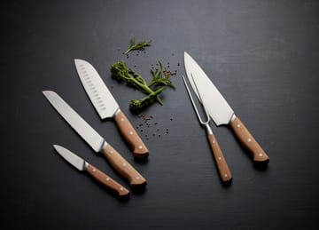 Cuchillo de chef Foresta 33 cm - acero inoxidable-roble - Morsø