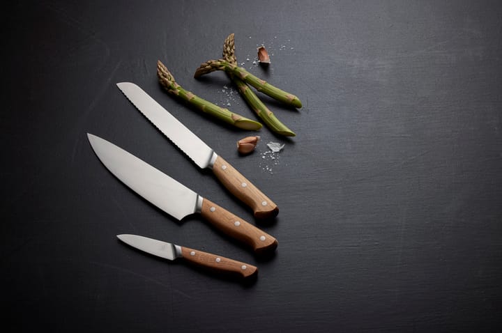 Cuchillo de pan Foresta 32,5 cm, acero inoxidable-roble Morsø