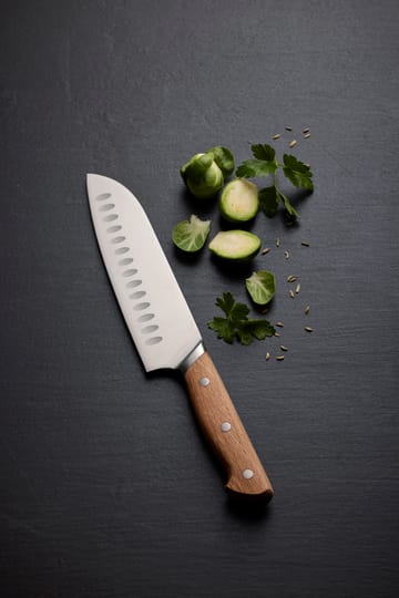 Cuchillo santoku Foresta 30 cm - acero inoxidable-roble - Morsø
