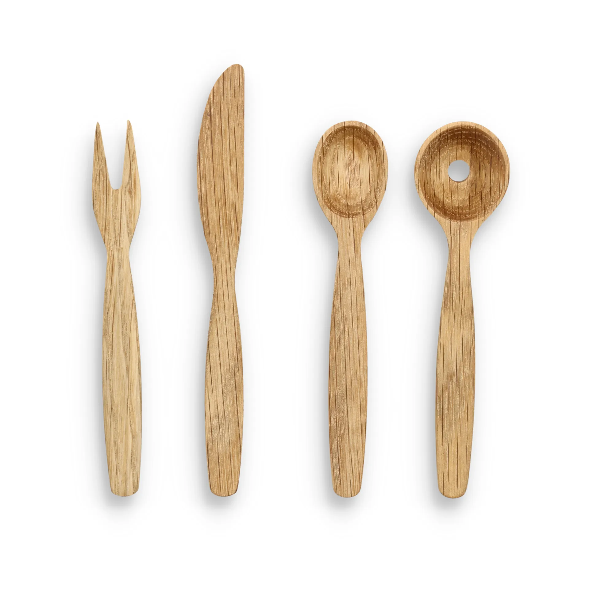 Set de 4 utensilios para tapas Foresta, Roble Morsø