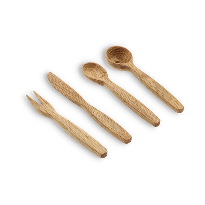 Set de 4 utensilios para tapas Foresta - Roble - Morsø