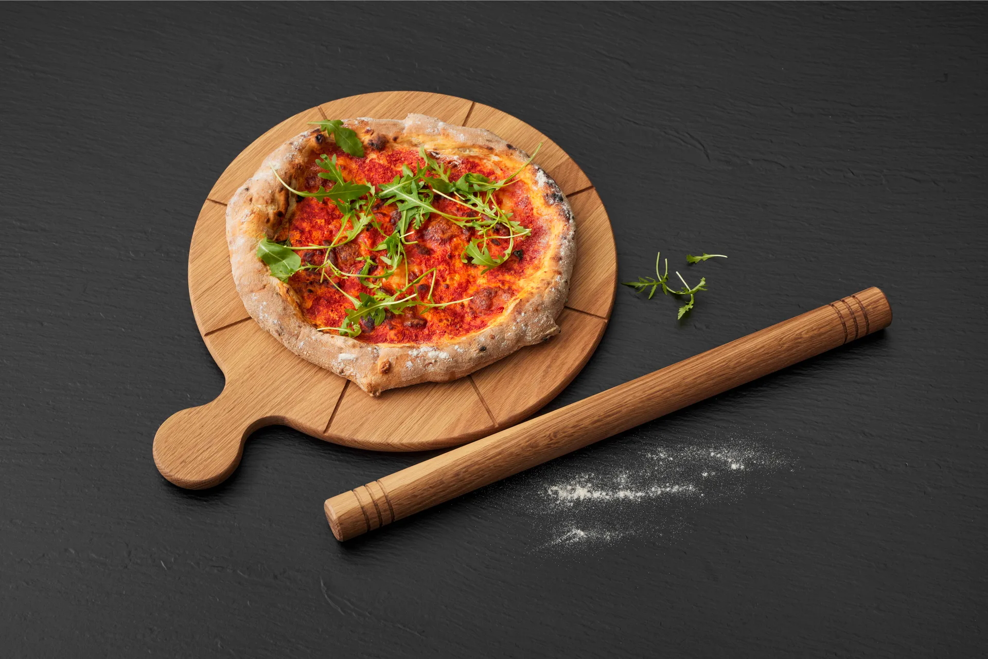 Tabla para cortar pizza Foresta acanalada, Roble Morsø