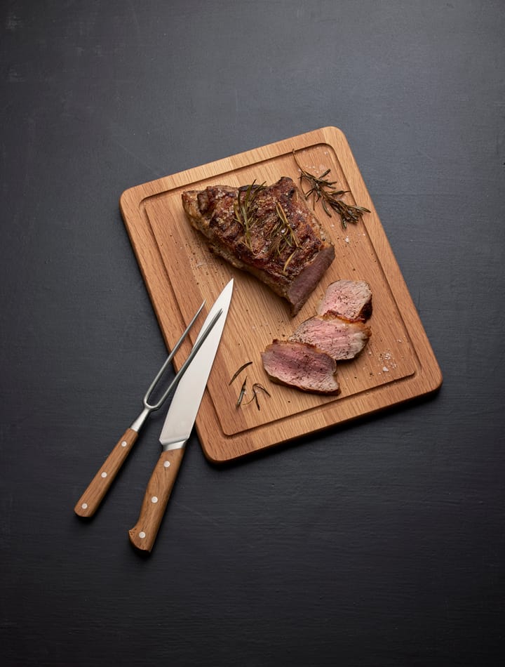Tenedor de carne Foresta 28 cm - acero inoxidable-roble - Morsø