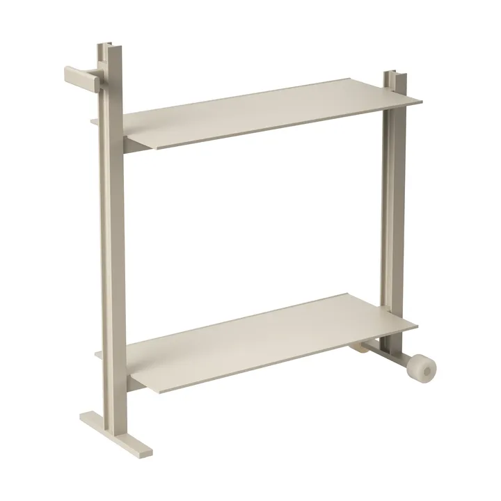Carrito de servicio Museum Trolley - Beige, 74,5x77,5x24 cm - Museum