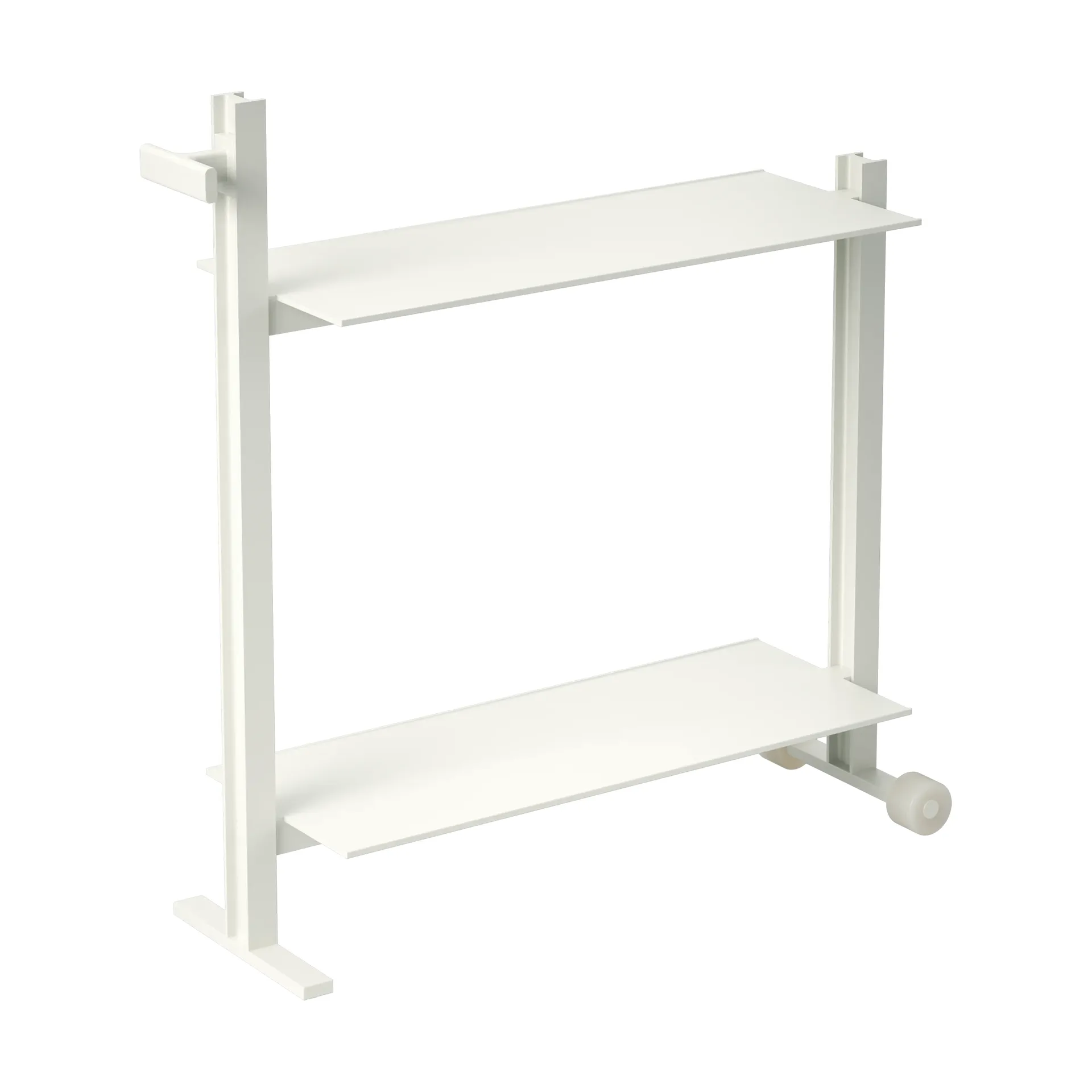 Carrito de servicio Museum Trolley, Blanco, 74,5x77,5x24 cm Museum