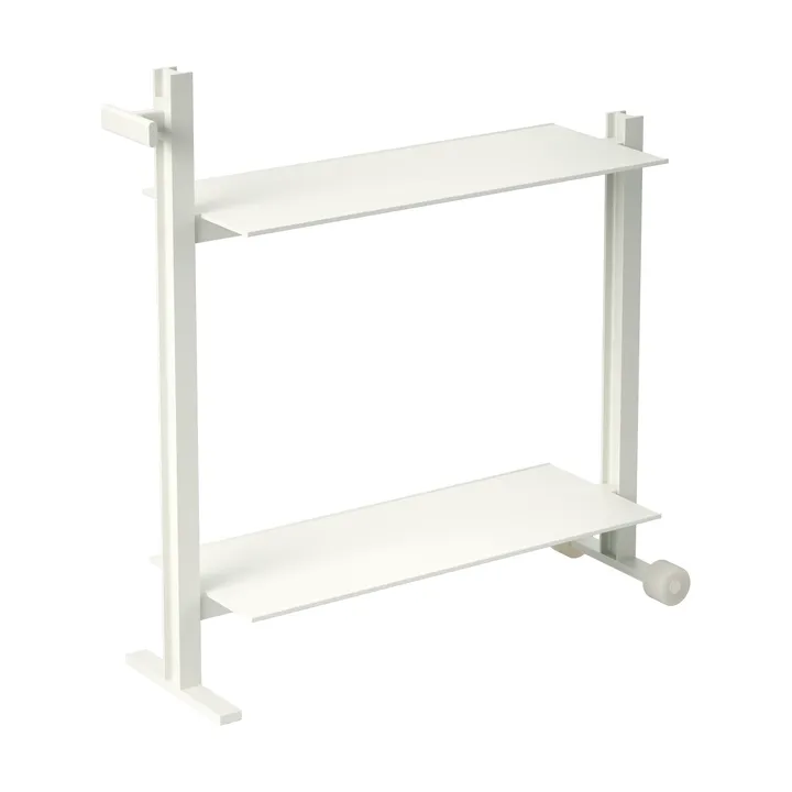 Carrito de servicio Museum Trolley - Blanco, 74,5x77,5x24 cm - Museum