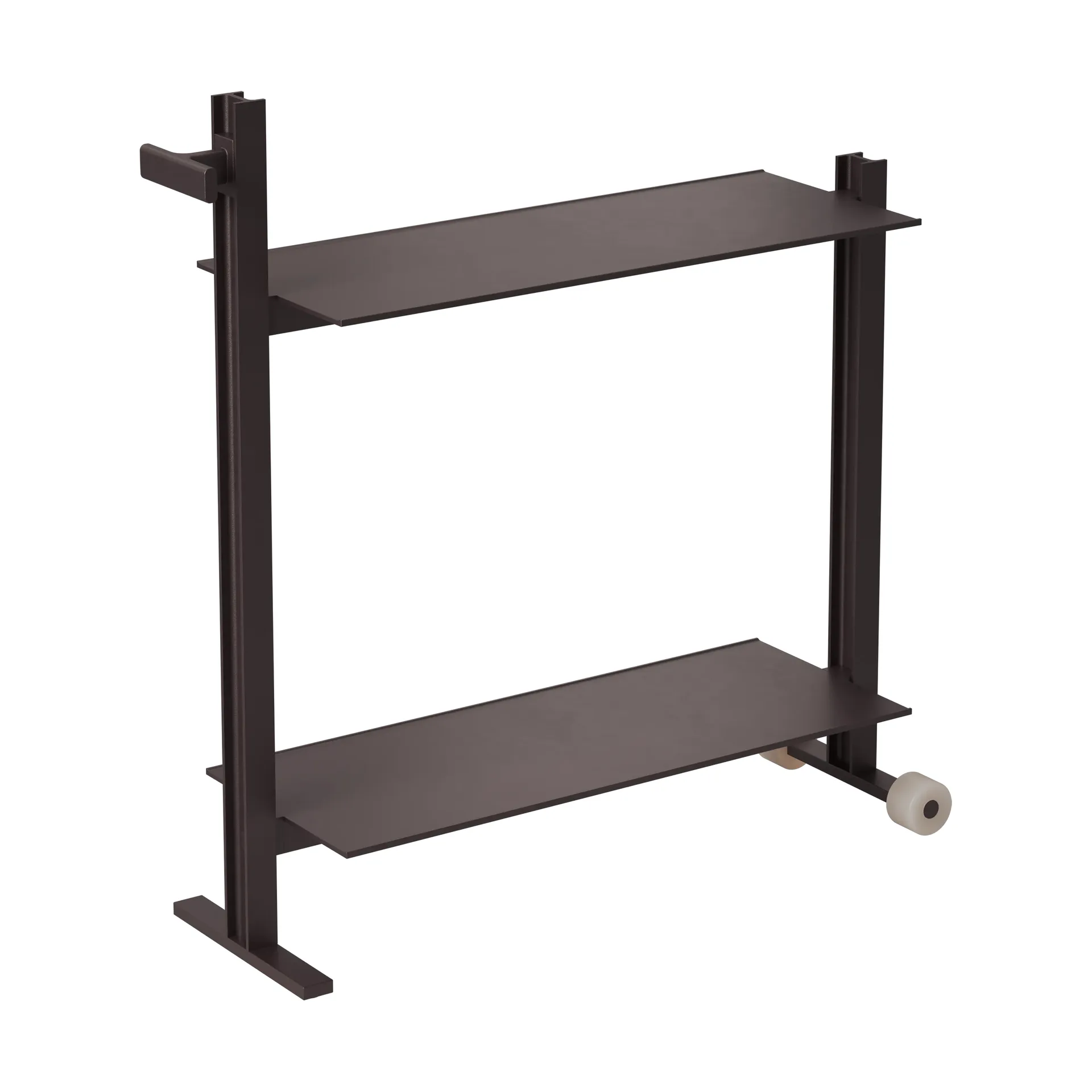 Carrito de servicio Museum Trolley, Marrón oscuro, 74,5x77,5x24 cm Museum