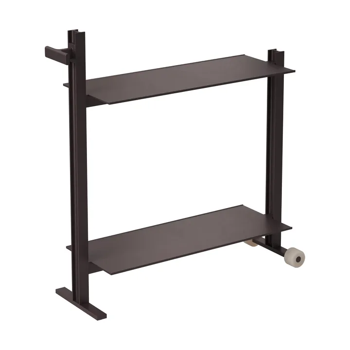 Carrito de servicio Museum Trolley - Marrón oscuro, 74,5x77,5x24 cm - Museum