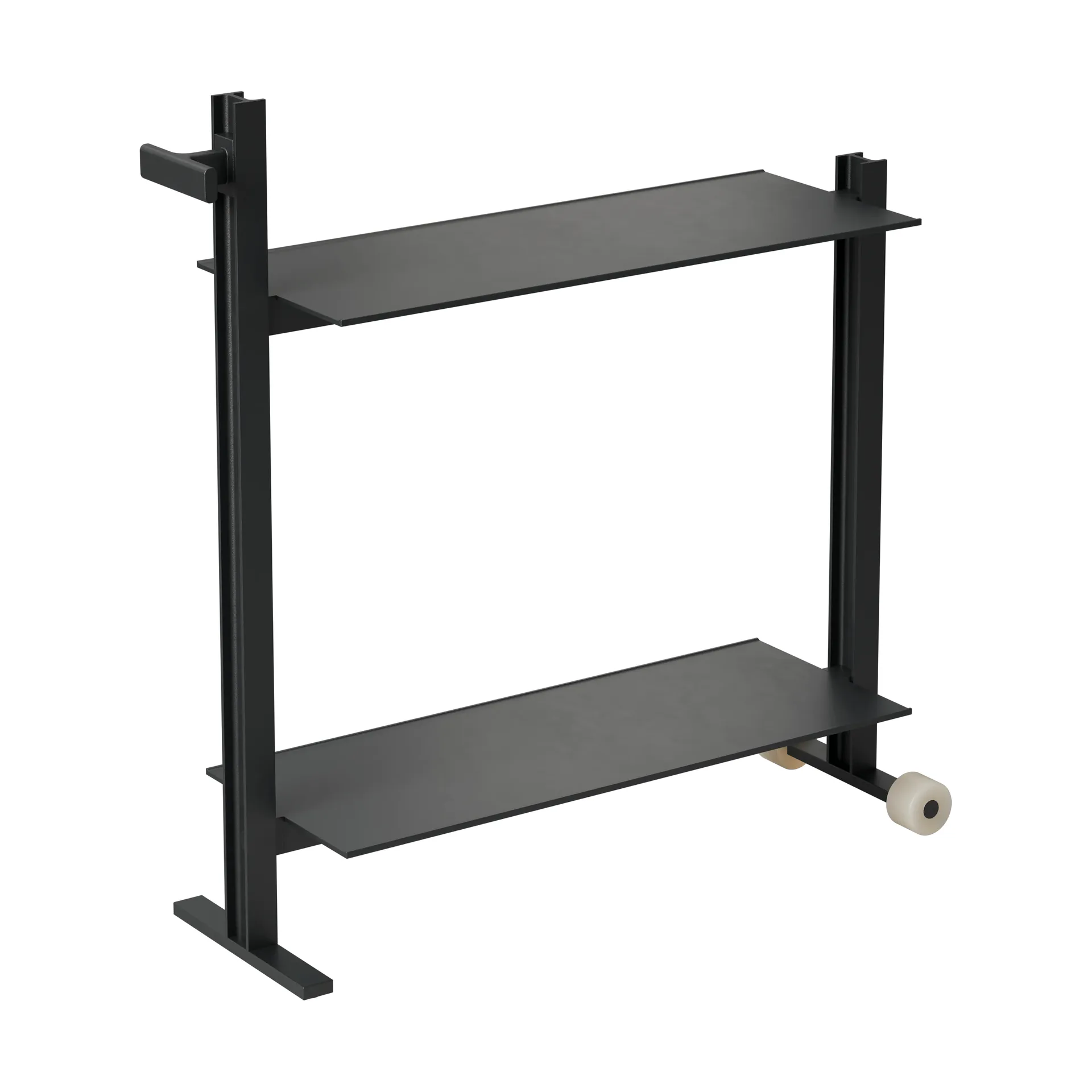 Carrito de servicio Museum Trolley, Negro, 74,5x77,5x24 cm Museum