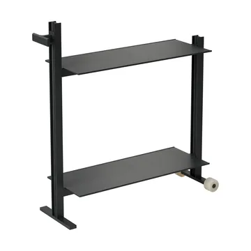 Carrito de servicio Museum Trolley - Negro, 74,5x77,5x24 cm - Museum