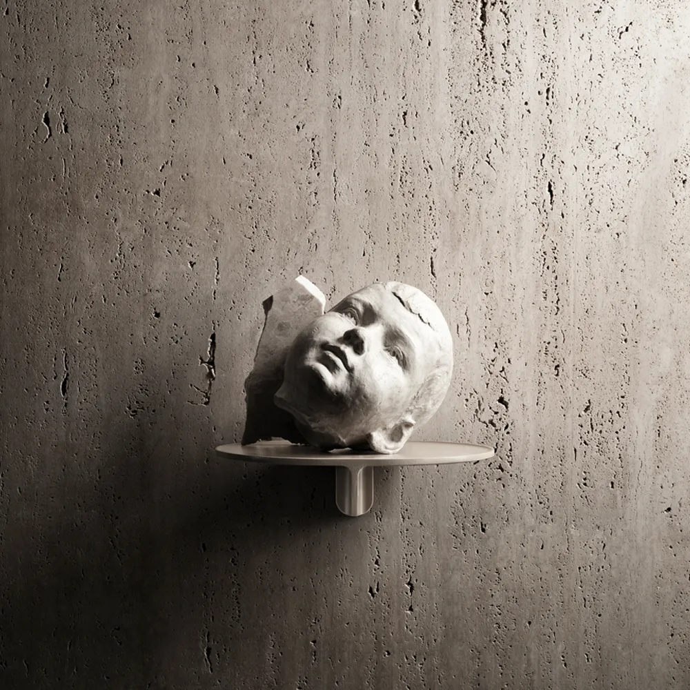 Estantería de pared Museum NM&.045, Marrón oscuro Museum