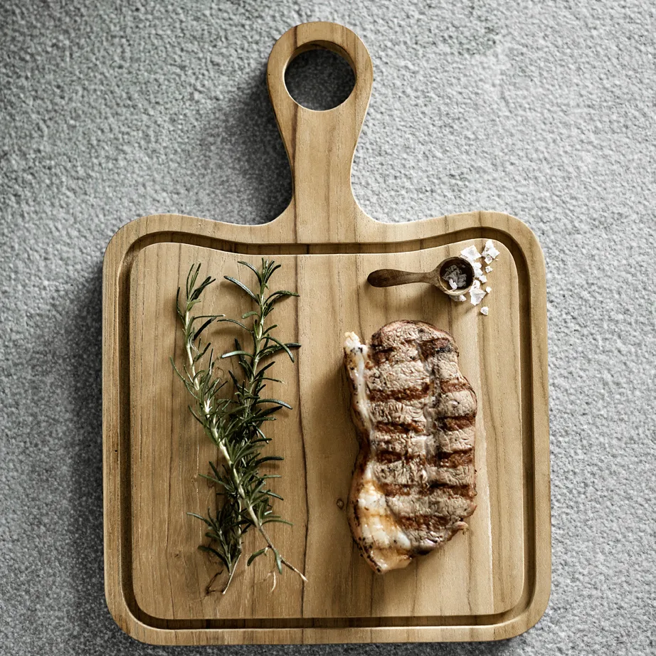 4 Cucharas de sal en teca Muubs, Natural MUUBS