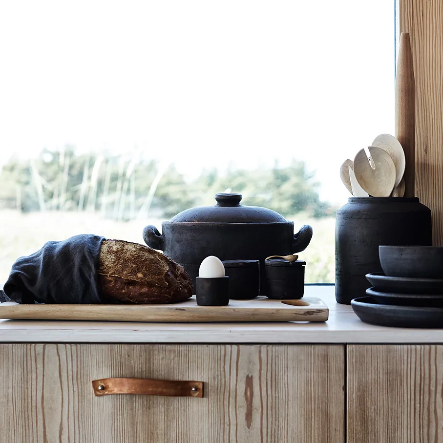 4 Cucharas de sal en teca Muubs, Natural MUUBS