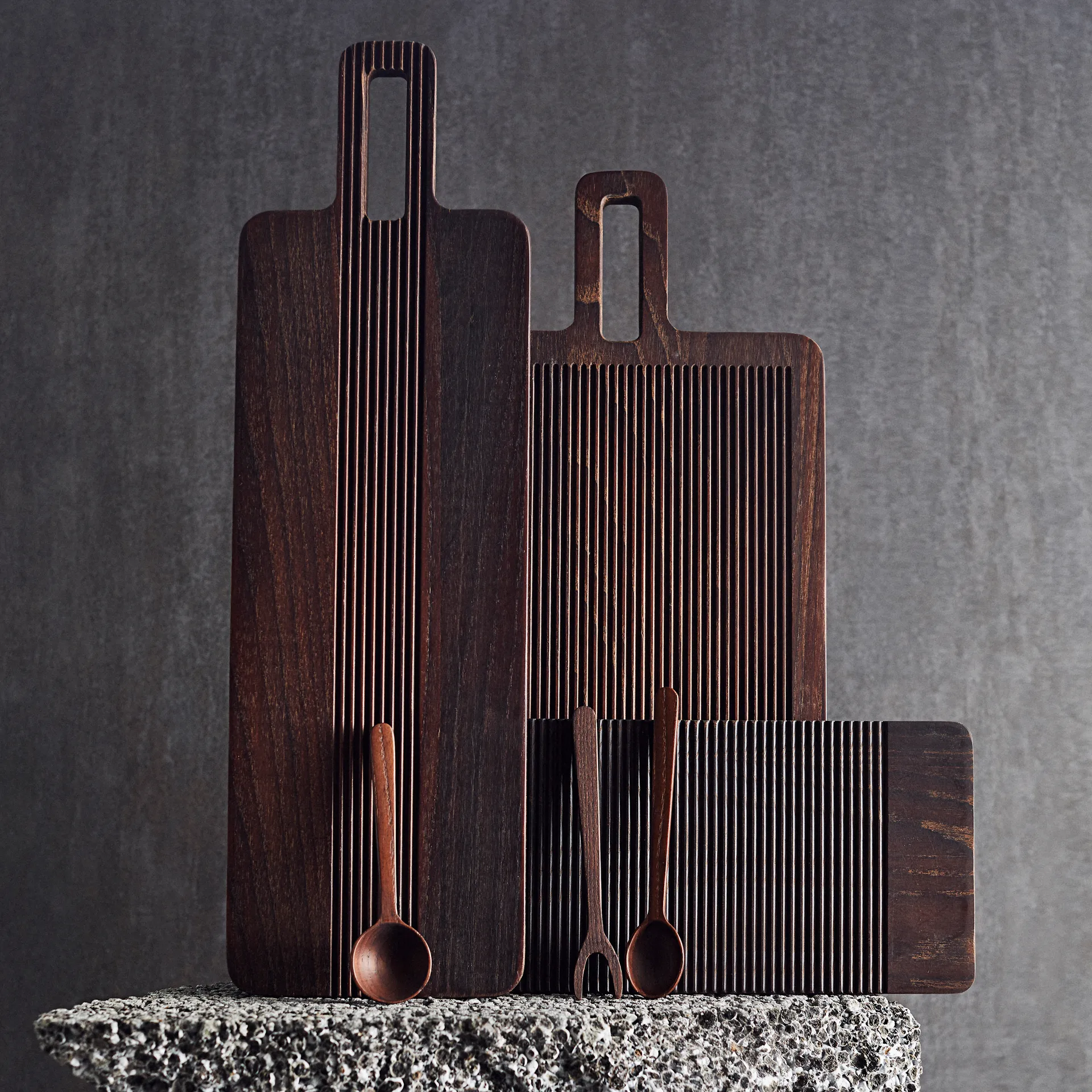 Bandeja para tapas Yami 15x49 cm, marrón MUUBS