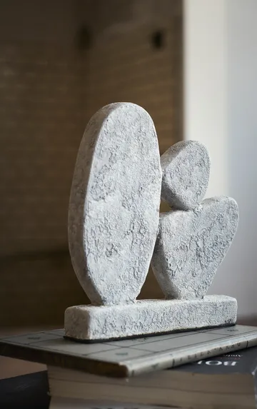 Escultura Luna - Grey, 12×3×21,5 cm - MUUBS