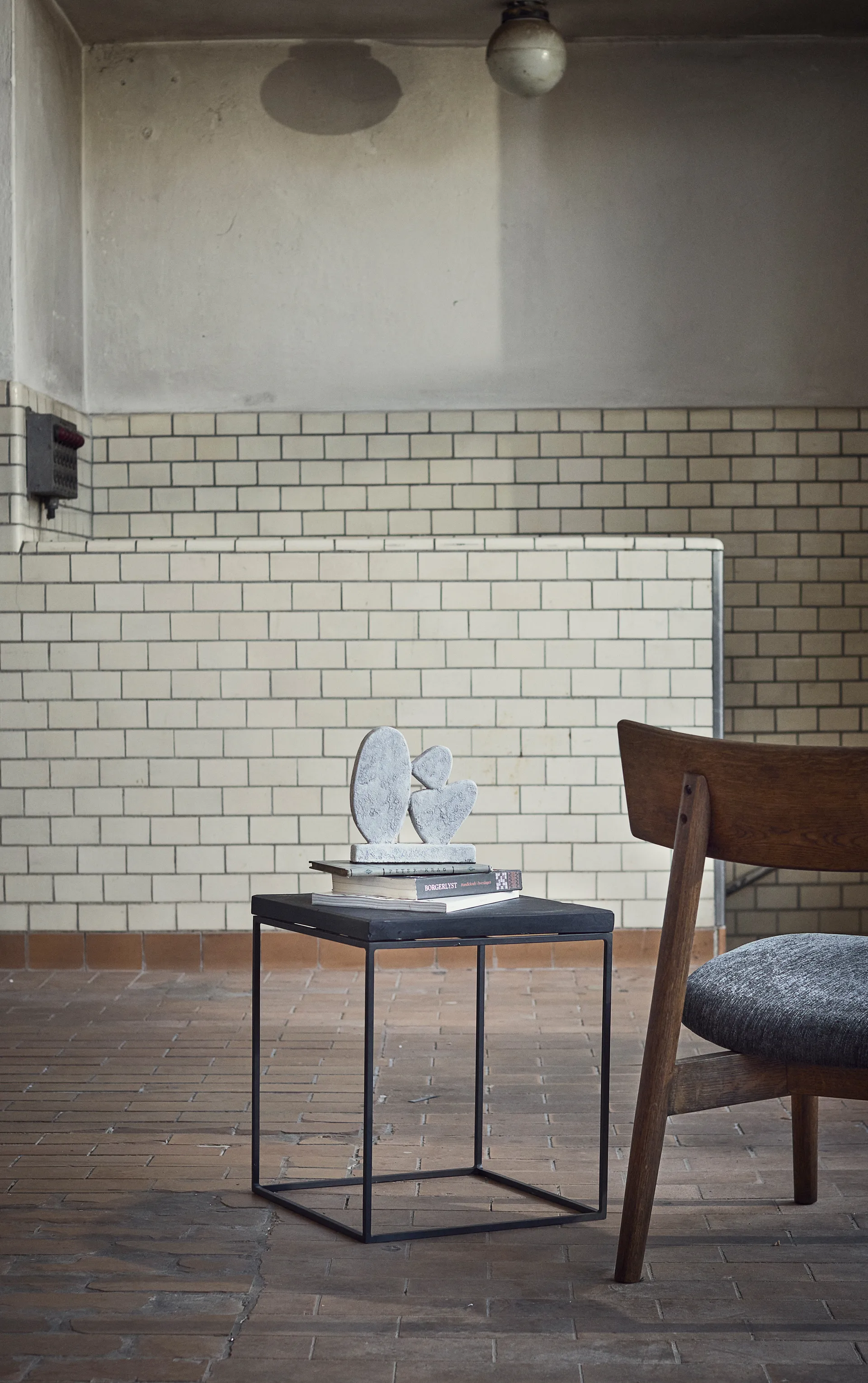 Escultura Luna, Grey, 12×3×21,5 cm MUUBS