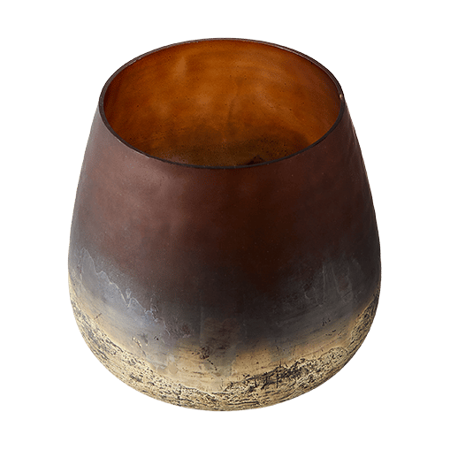 Jarrón Lana Ø15x15 cm, Brown-gold MUUBS