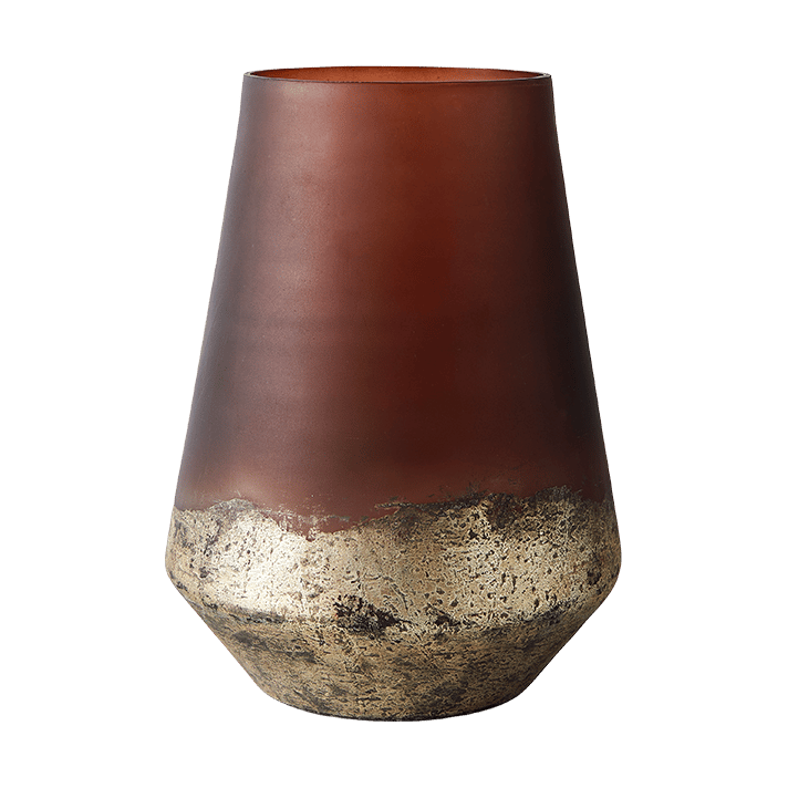 Jarrón Lana Ø18x26 cm, Brown-gold MUUBS