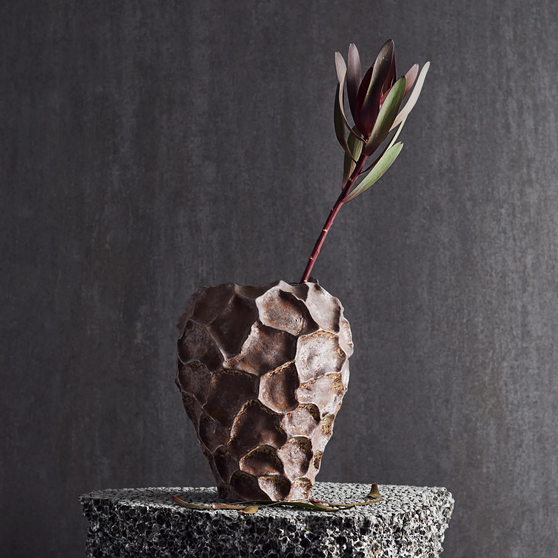 Jarrón Soil 21,5 cm, Rust MUUBS