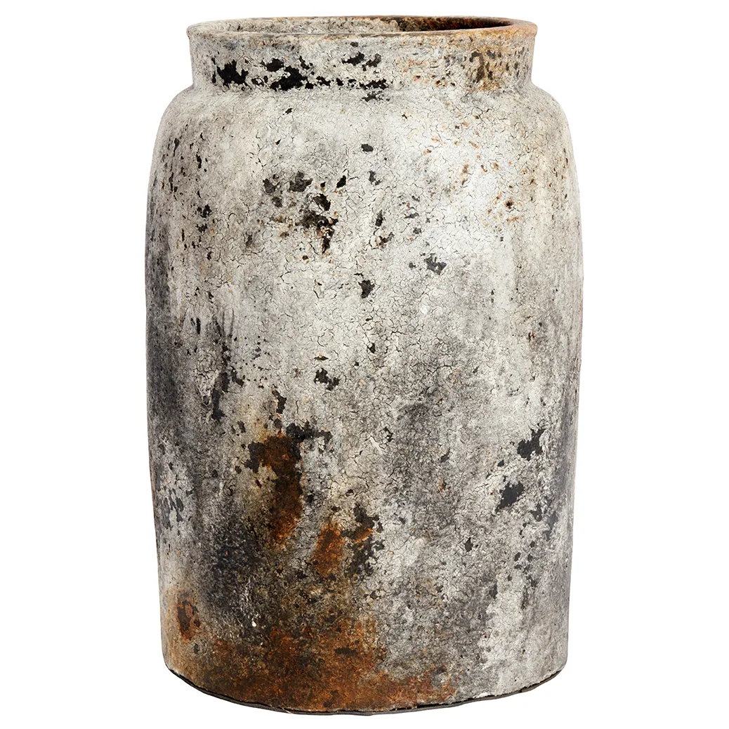 Maceta Echo Ø26 cm h40 cm, óxido-gris MUUBS