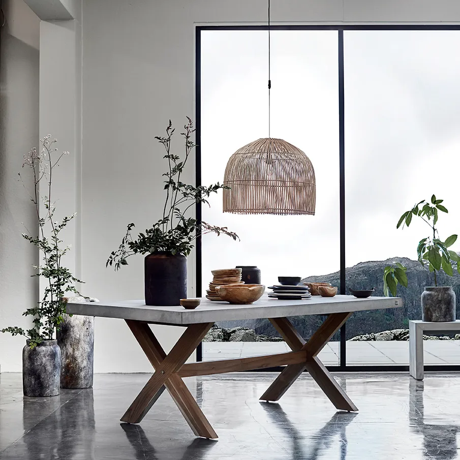 Maceta Echo Ø26 cm h40 cm, óxido-gris MUUBS