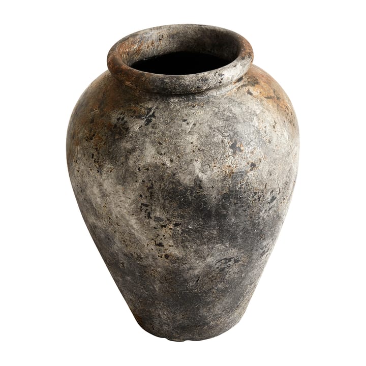 Maceta Echo h50 cm Ø37 cm, óxido-gris MUUBS