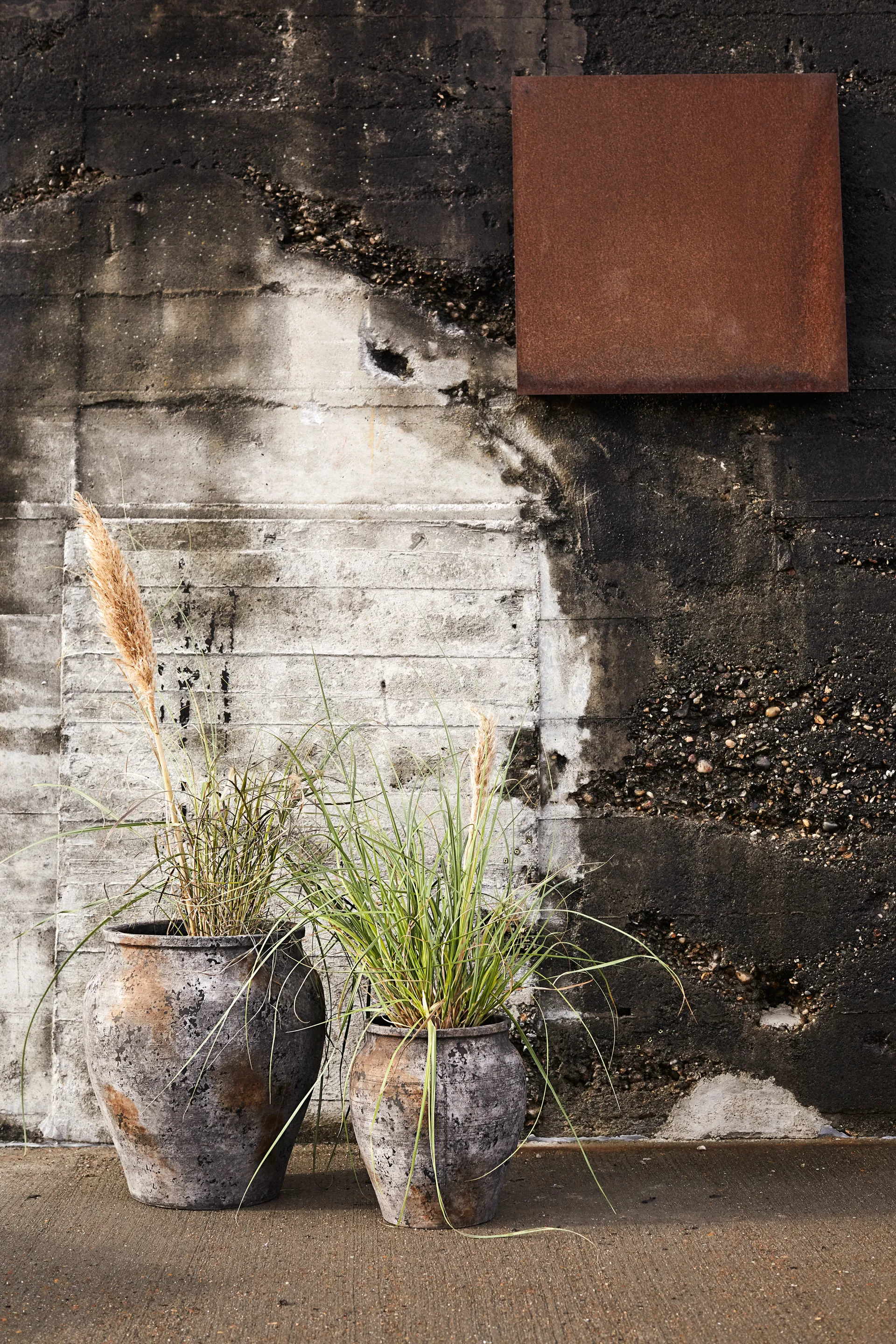 Maceta Hanja h51 cm Ø44 cm, Rustic MUUBS