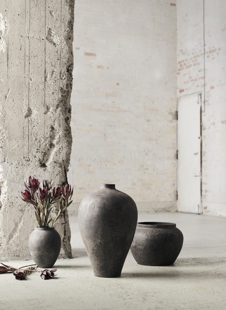 Maceta-Jarrón Memory 60 cm, Marrón/gris terracota MUUBS