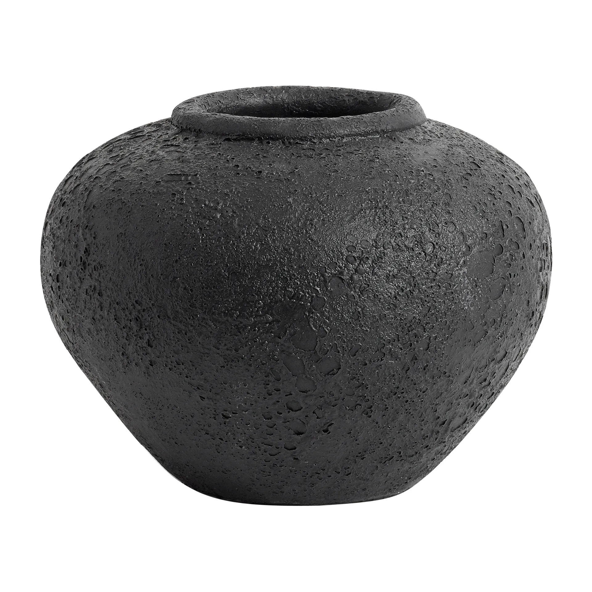 Maceta Luna Ø25 cm, negro MUUBS