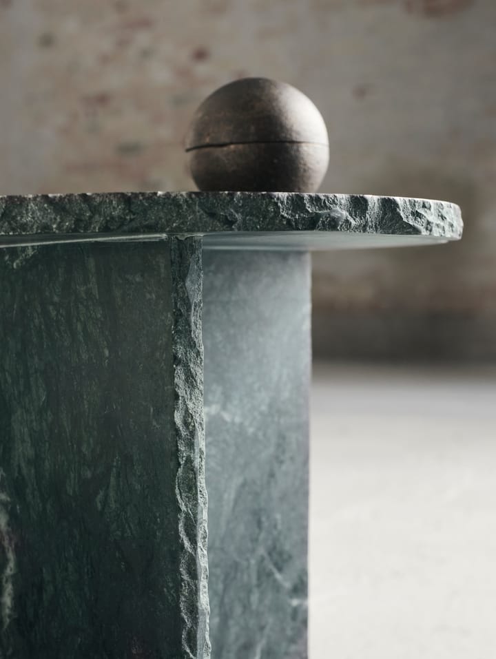 Mesa auxiliar Verde Ø40 cm, Mármol verde MUUBS