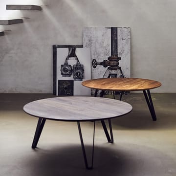 Mesa de centro Space Ø90 cm - roble ahumado - MUUBS