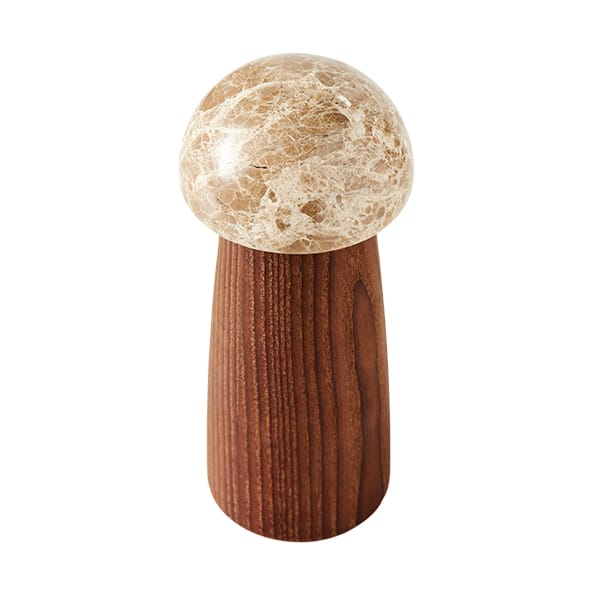 Molinillo de sal y pimienta Yami S, Madera de fresno carbonizada-mármol MUUBS