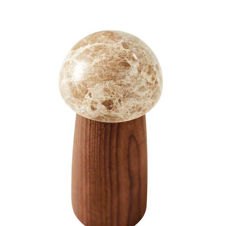 Molinillo de sal y pimienta Yami S, Madera de fresno carbonizada-mármol MUUBS