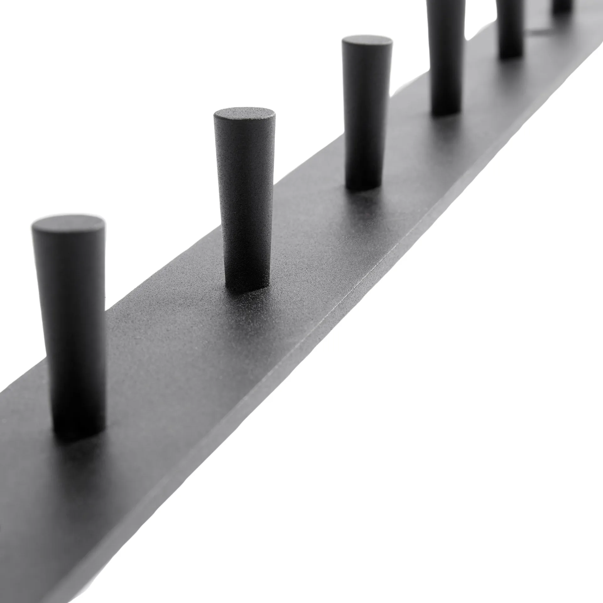 Perchero con ganchos Atlanta 70 cm, negro MUUBS