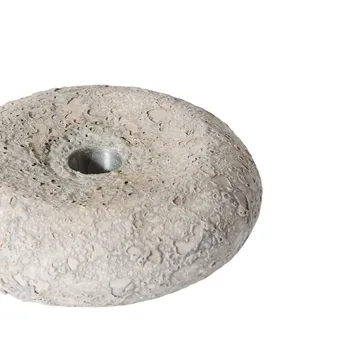 Portavelas Luna - Grey, Ø13x4,8 cm - MUUBS