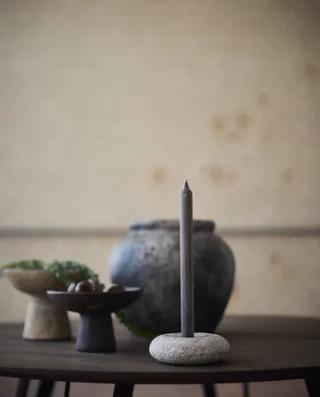 Portavelas Luna - Grey, Ø13x4,8 cm - MUUBS